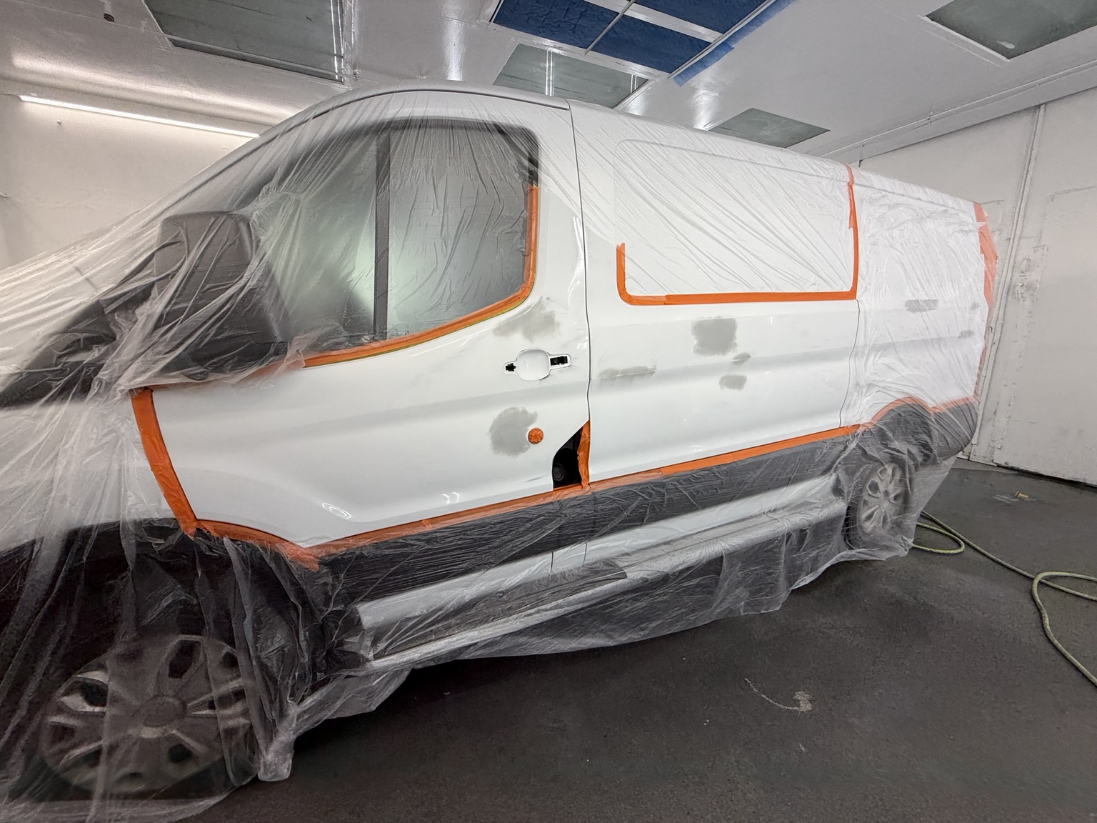 Masked for paint